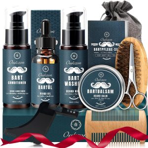Beard Grooming Kit for Men, 10 in 1 Fathers Day Gifts Set, Dad Gifts Beard Care w/Beard Oil, Shampoo, Conditioner, Birthday Valentines Secret Santa Stocking Fillers Christmas Gifts for Men Him Dad
